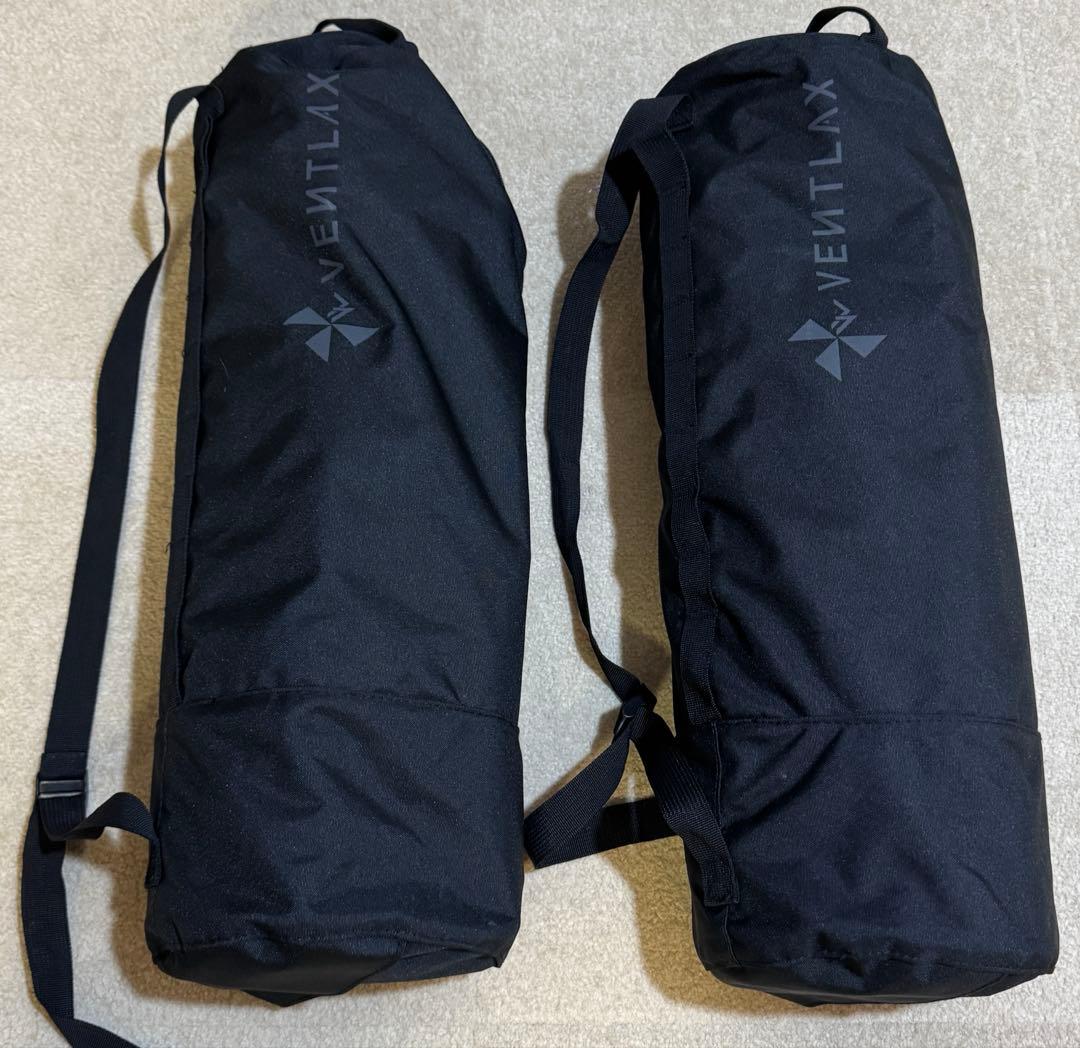 【2個セット】VENTLAX 2WAY アジャスタブル コット（オールブラック）