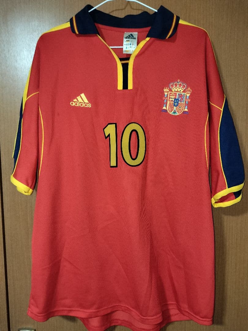 サッカー スペイン代表 2000 ホームユニフォーム #10 ラウール XL相当