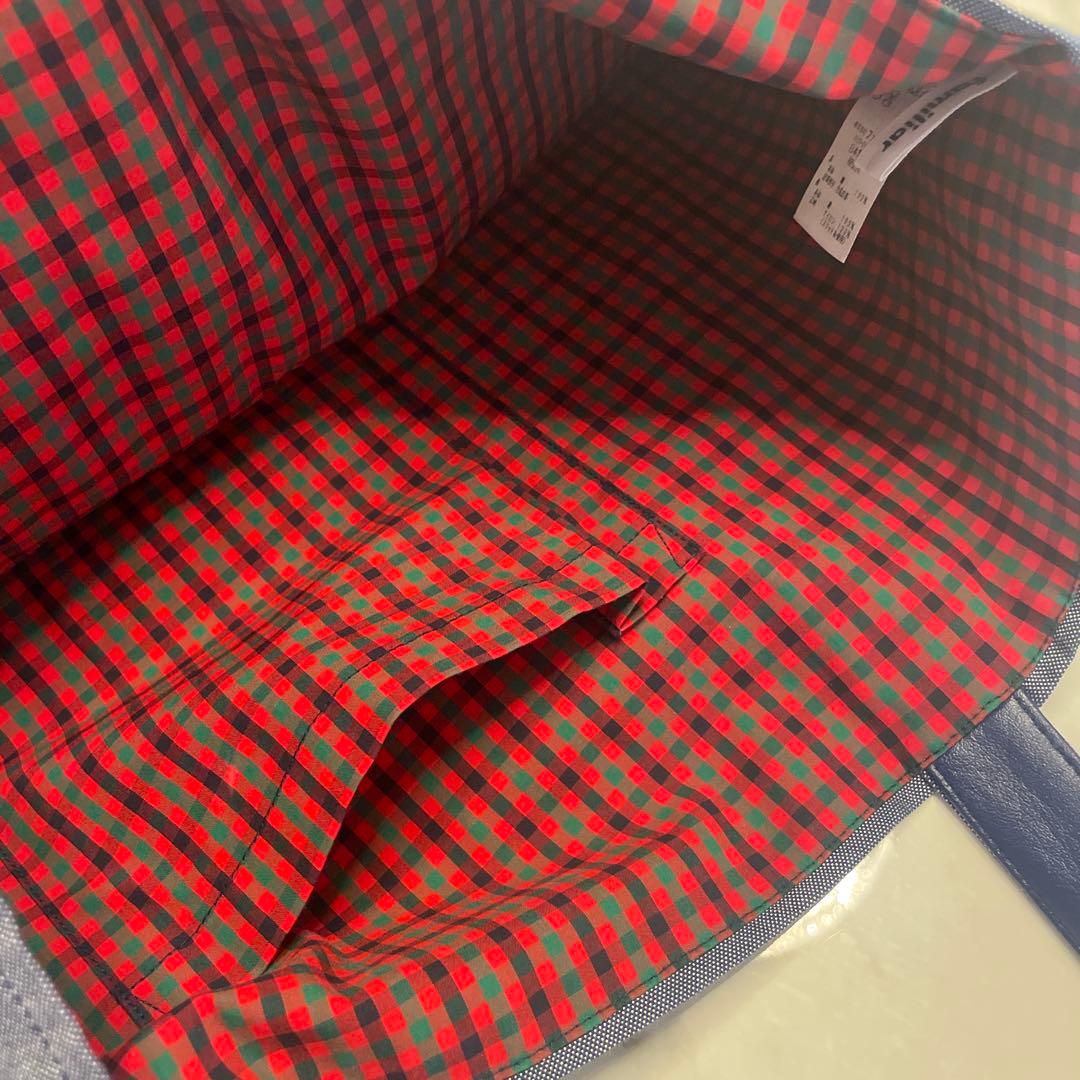 【本日限定価格】ファミリア　ミュベール　刺繍デニムトートバッグ