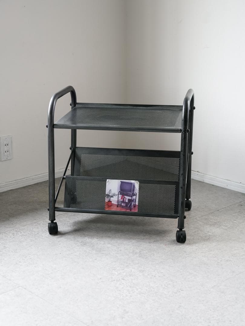 ヴィンテージ パンチングメタルラック/テーブル インダストリアル