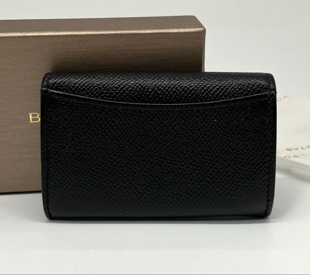 ⭐️ 新型 美品 ブルガリ ブルガリ ロゴ ケース ブラック 鑑定済