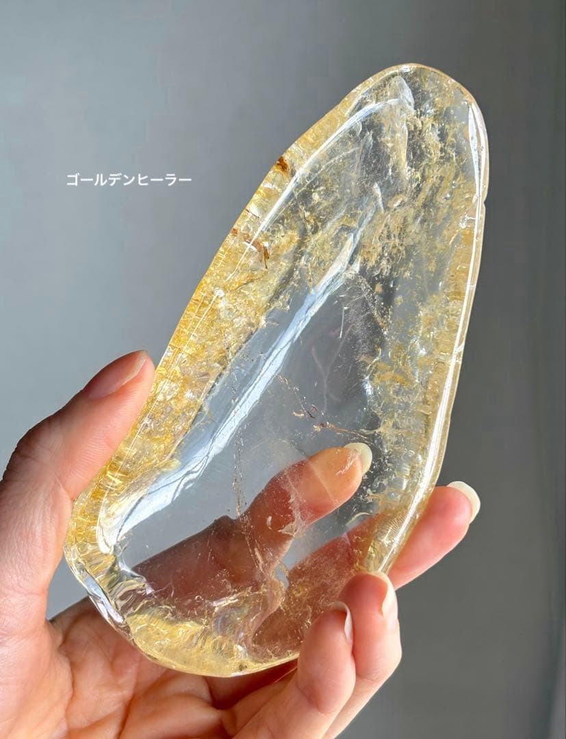 高品質　ゴールデンヒーラー　お皿　透明感