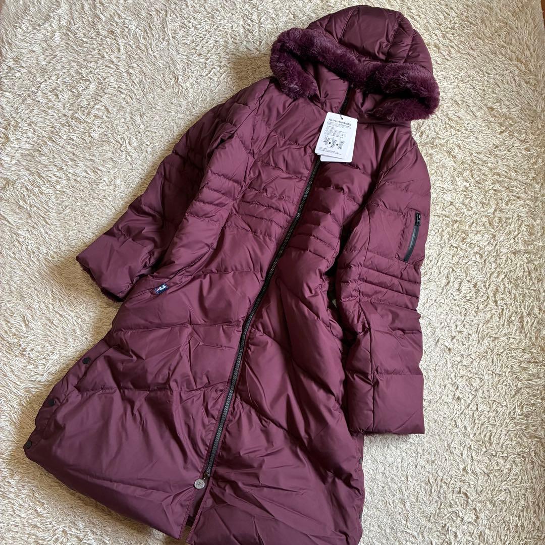 【未使用品タグ付】FILA GOLF ダウン80% フェイクファー 3Lサイズ