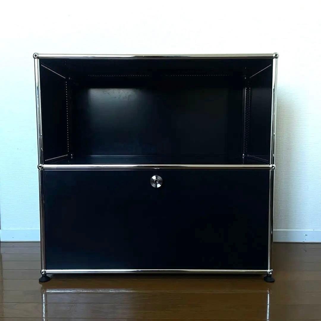 11月15日まで出品 USMハラー　グラファイトブラック　2段シェルフ