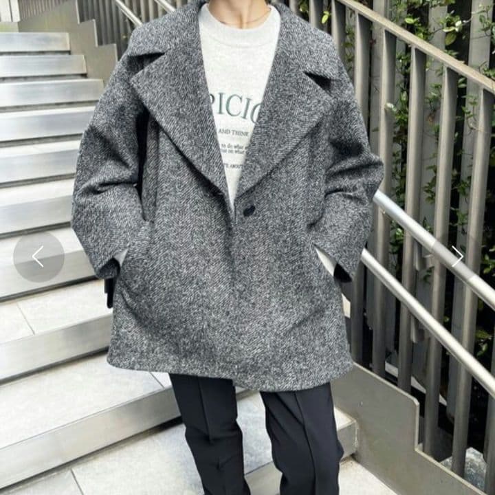 スピックアンドスパンスライバーへリーンボーンミドルコート38