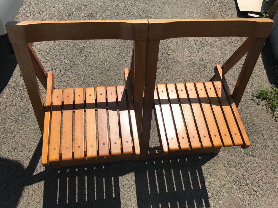 アンティーク　折りたたみチェア