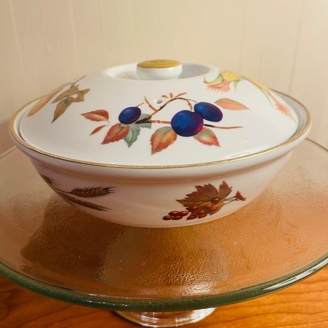 ✨美品✨ WORCESTER イブシャムゴールド 蓋付 鍋皿
