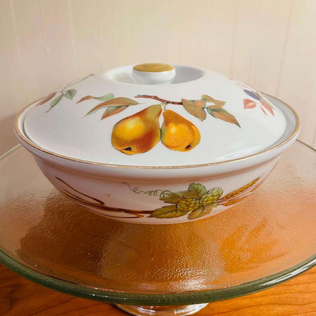 ✨美品✨ WORCESTER イブシャムゴールド 蓋付 鍋皿
