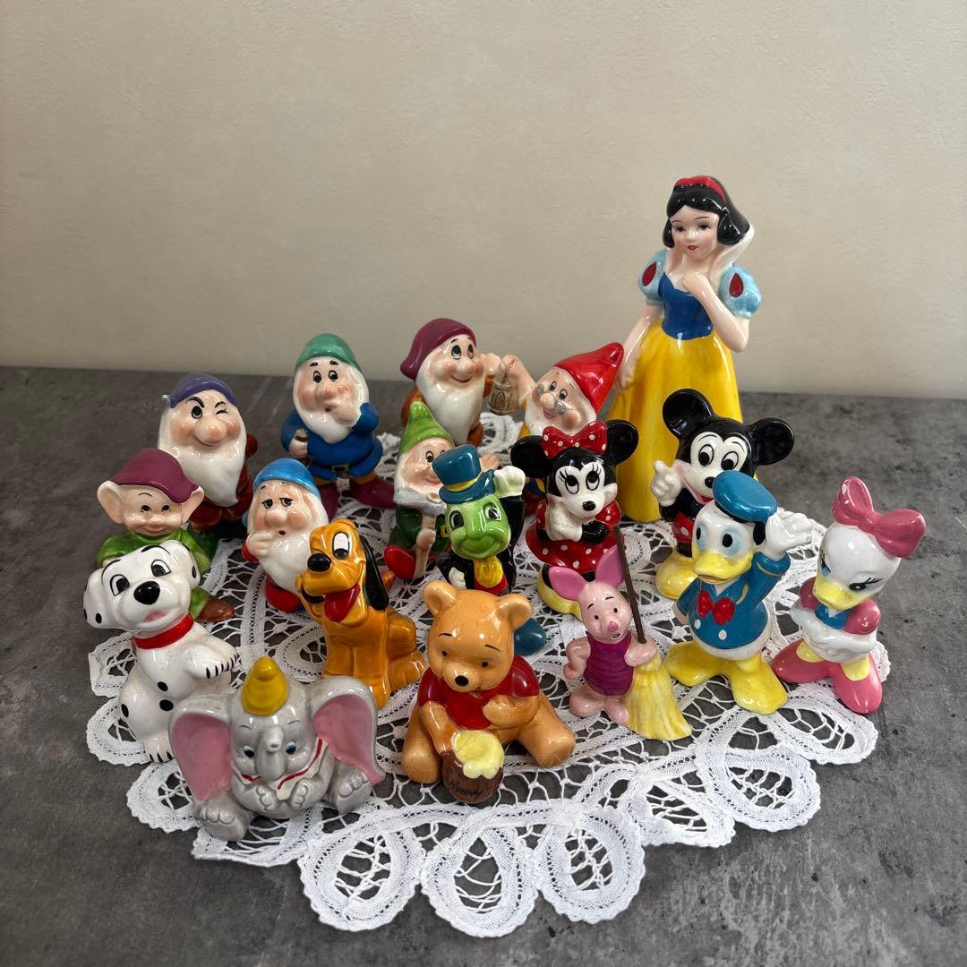 東京ディズニーランド　陶器 置物　18個　まとめてセット　レトロ　ヴィンテージ