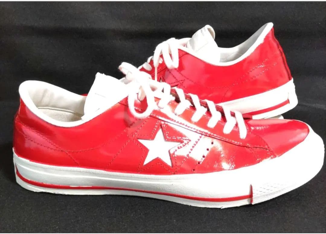 西*樹様 赤ワンスター27cm日本製コンバースリペアconverseレッドONE