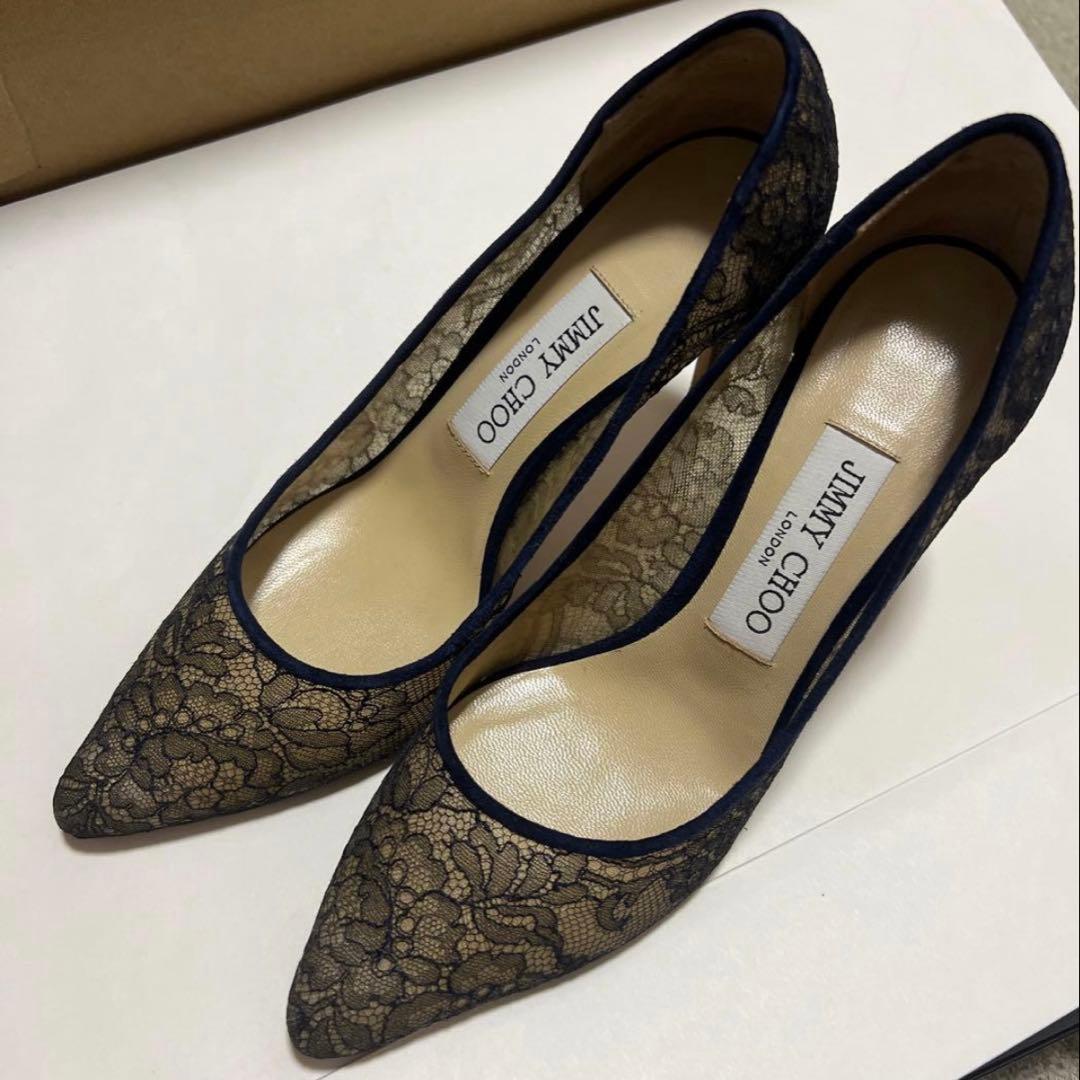 JIMMY CHOO ROMYレースパンプス　36 1/2