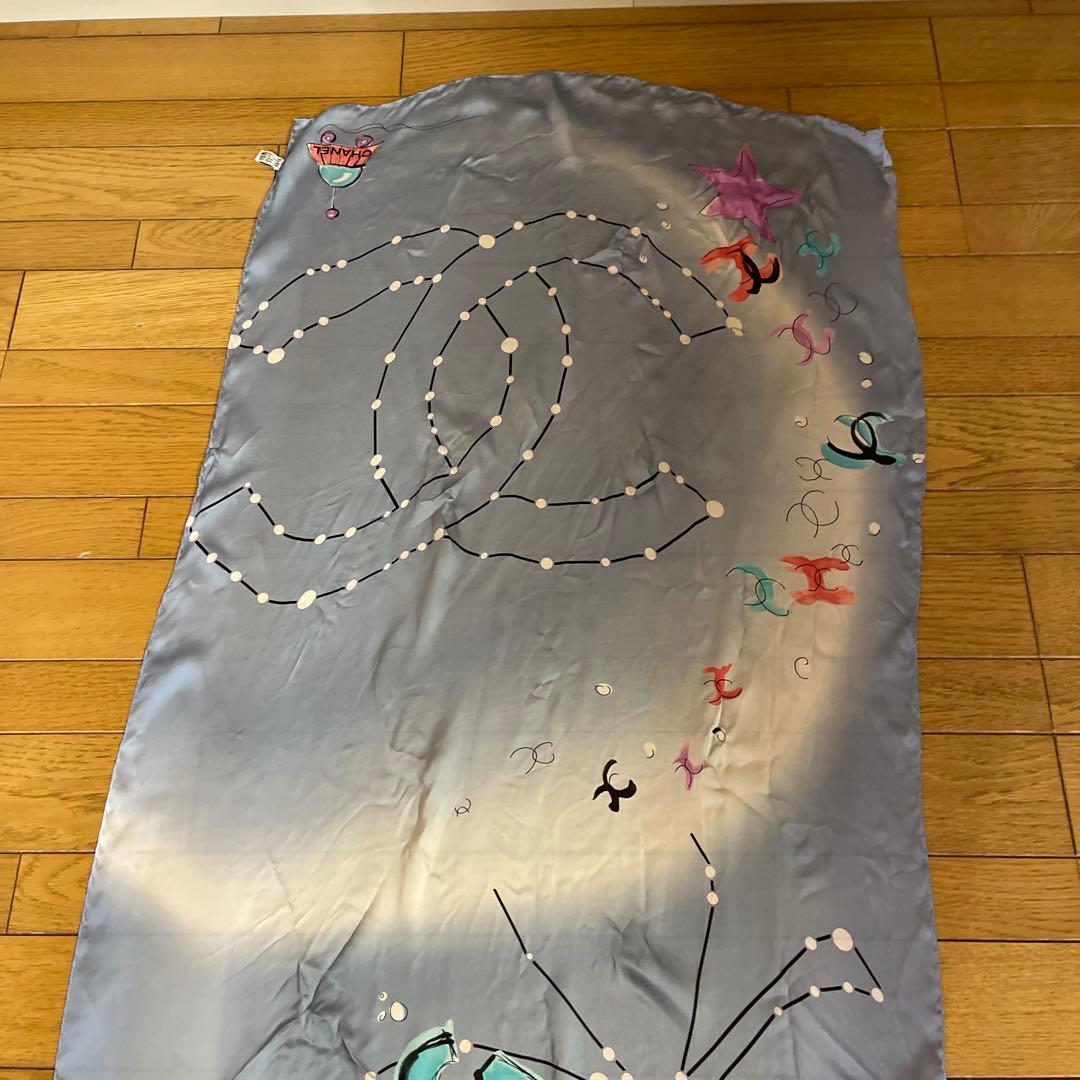 CHANEL 星座と惑星デザイン スカーフ