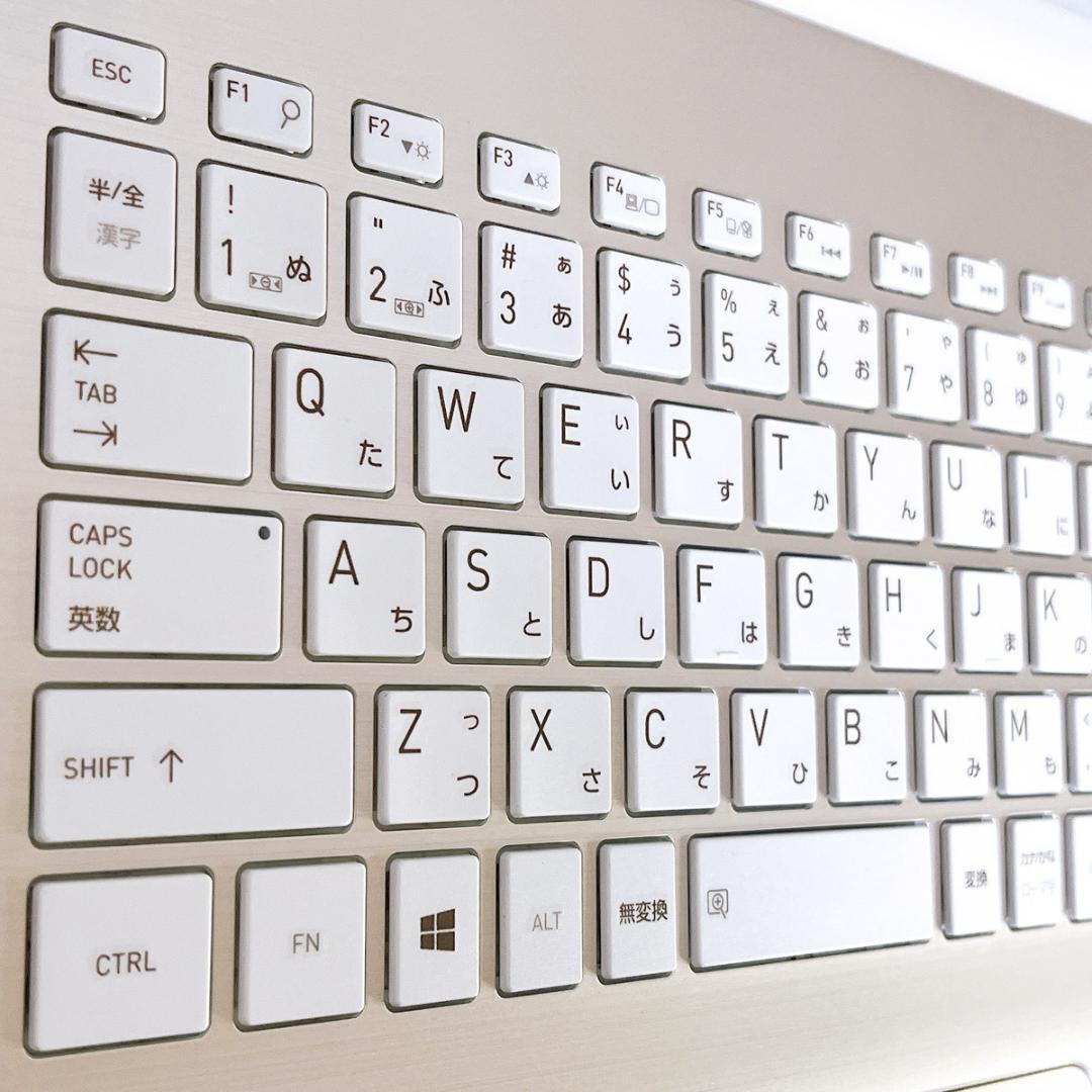 美品ゴールド✨Windows11✨新品爆速SSDノートパソコン✨カメラ・オフィス