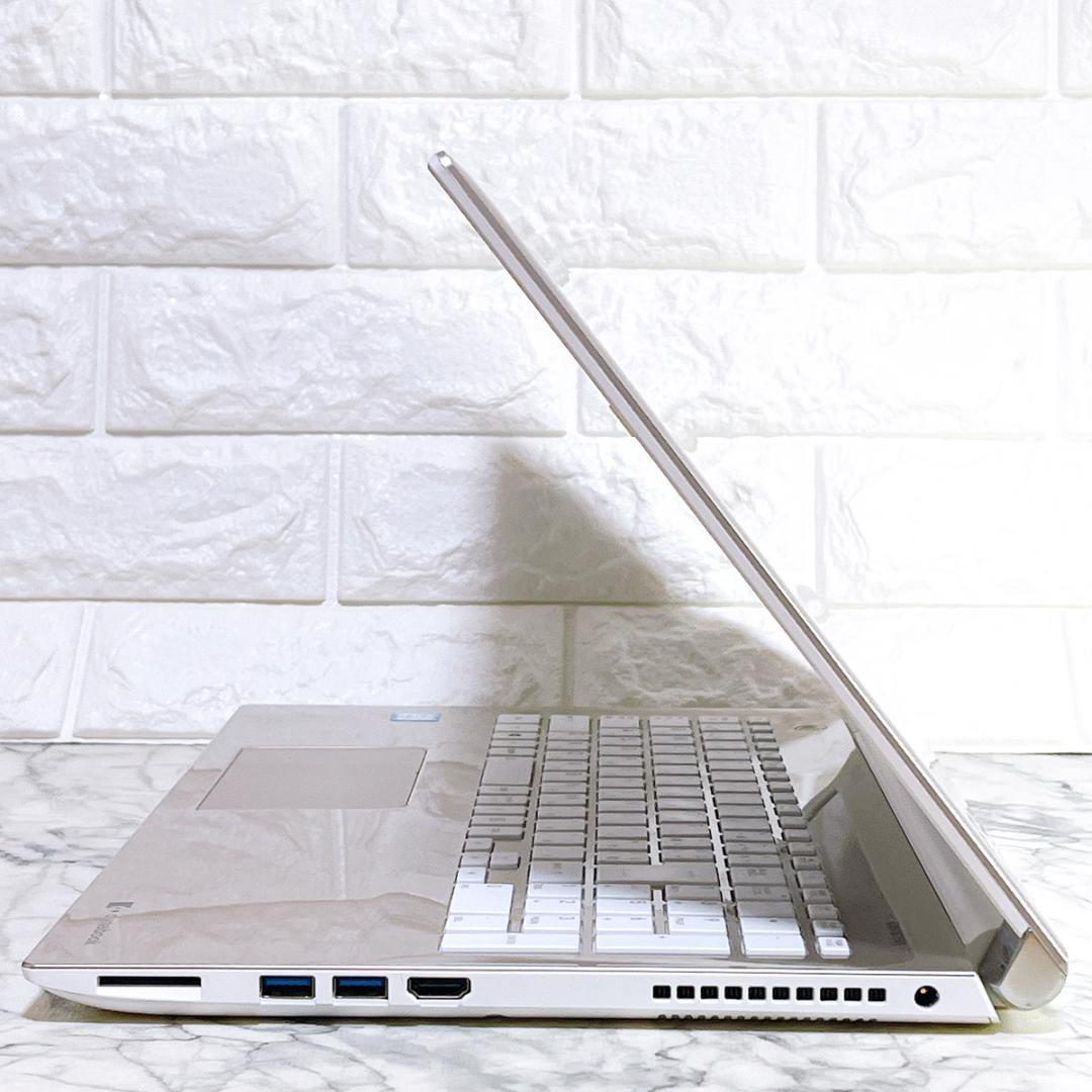 美品ゴールド✨Windows11✨新品爆速SSDノートパソコン✨カメラ・オフィス