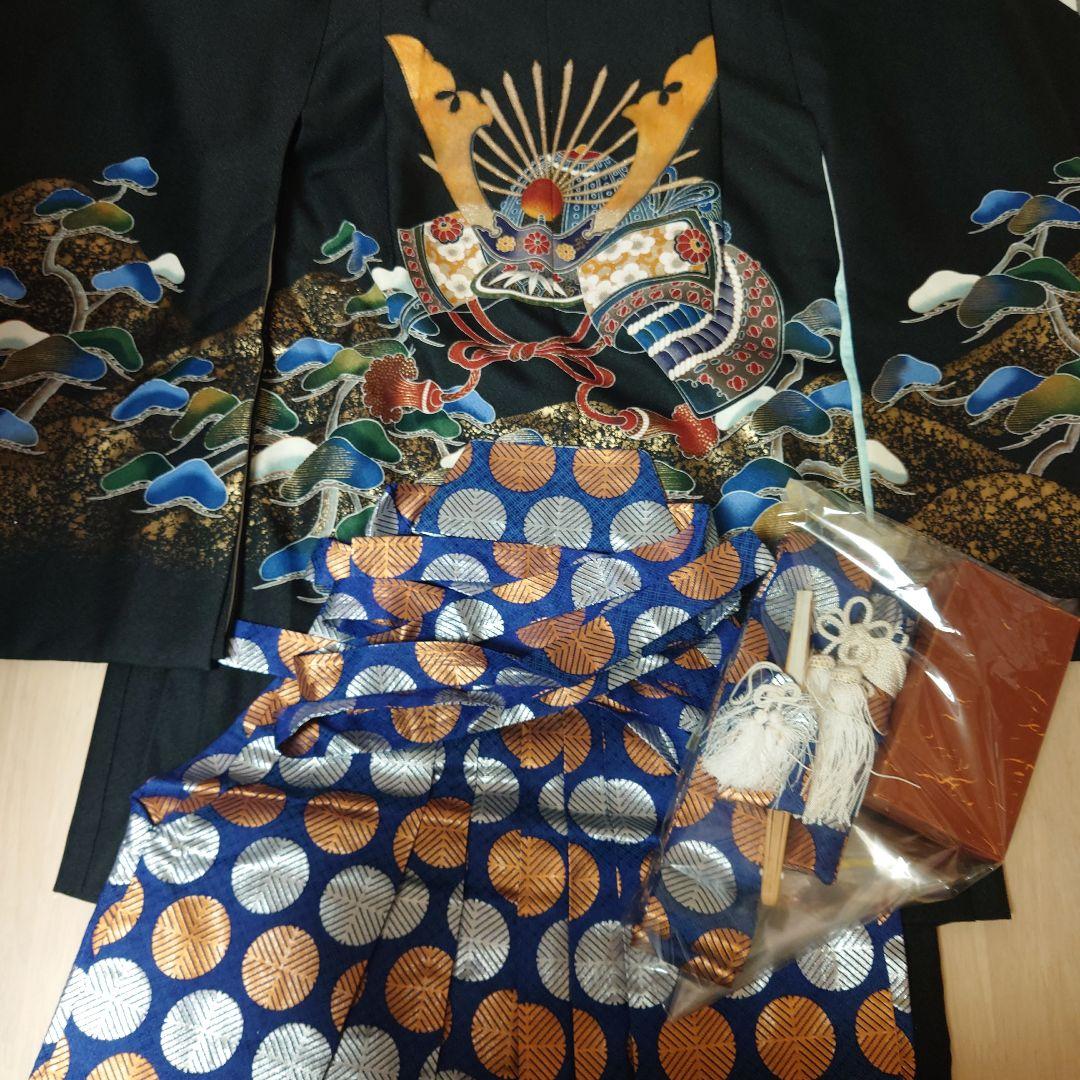 七五三 セット　黒青 　大きめ