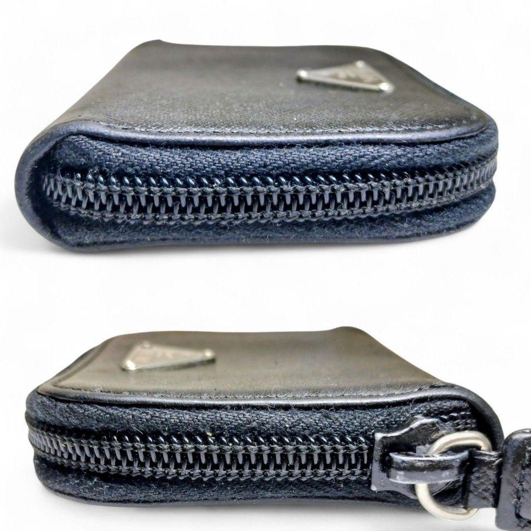 ケース サフィアーノ ラウンドファスナー 小銭入れ プラダ 三角ロゴ