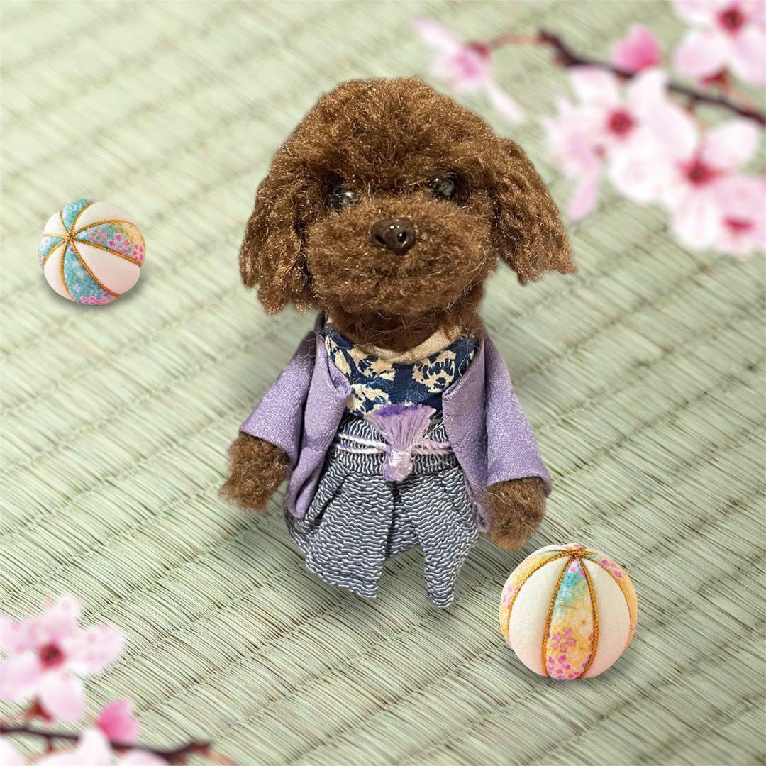 お見本です ☆rara お正月わんこ 羽織袴