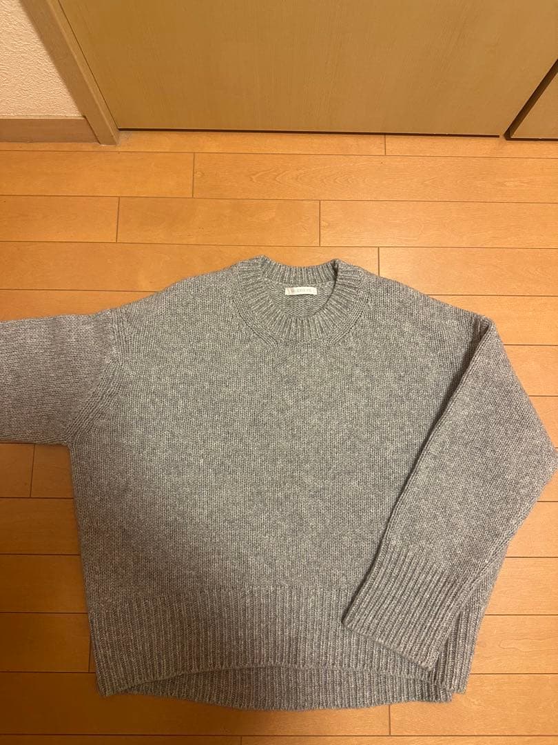値下げ。GALERIE VIE ファインウール クルーネックプルオーバー