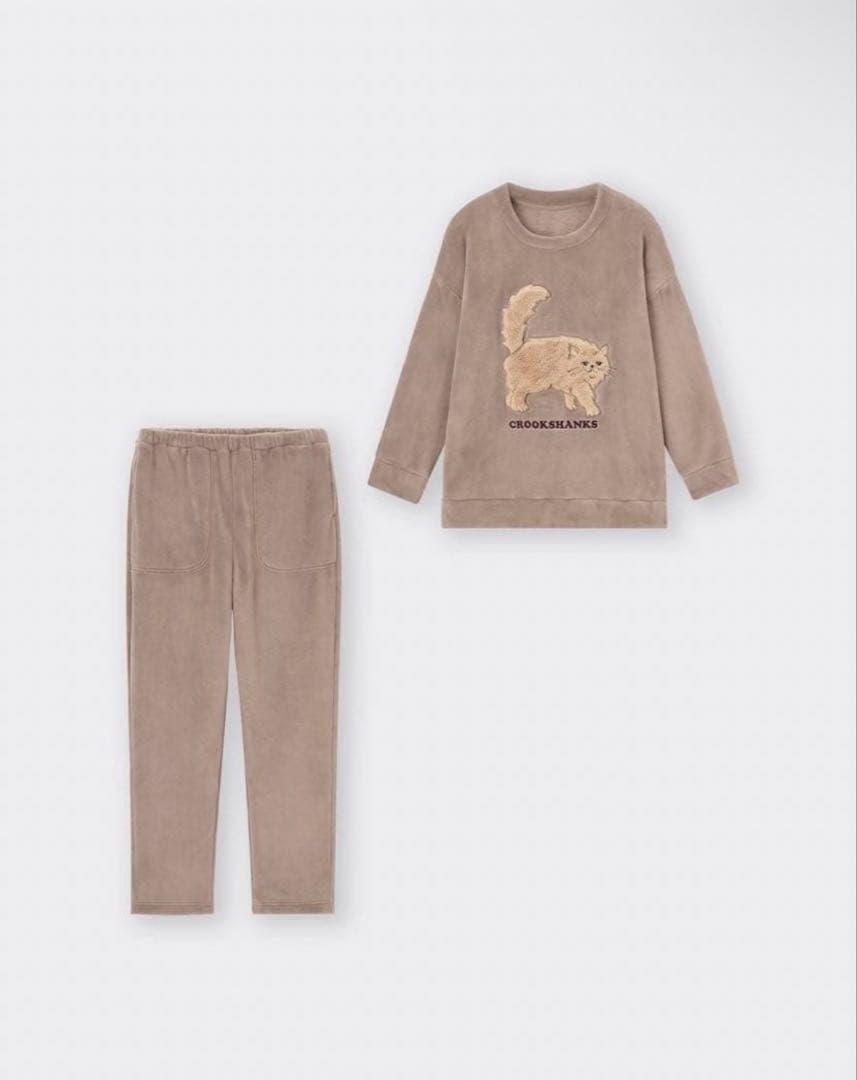 CROOKSHANKS フリース ルームウェア GU クルックシャンクス