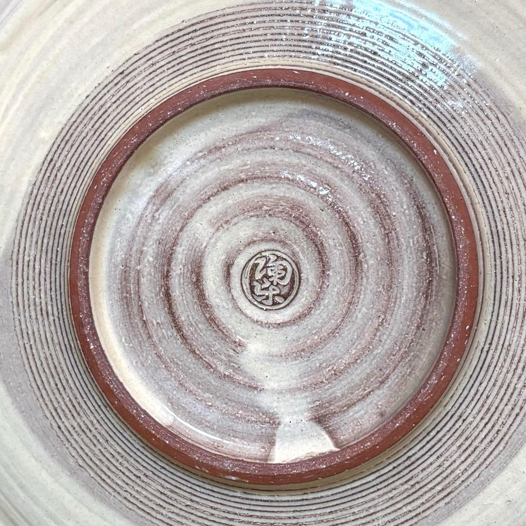 未使用保管品✨京焼 清水焼 陶楽窯 紫彩華紋 6号皿 単品✨森里陶楽 皿 中皿