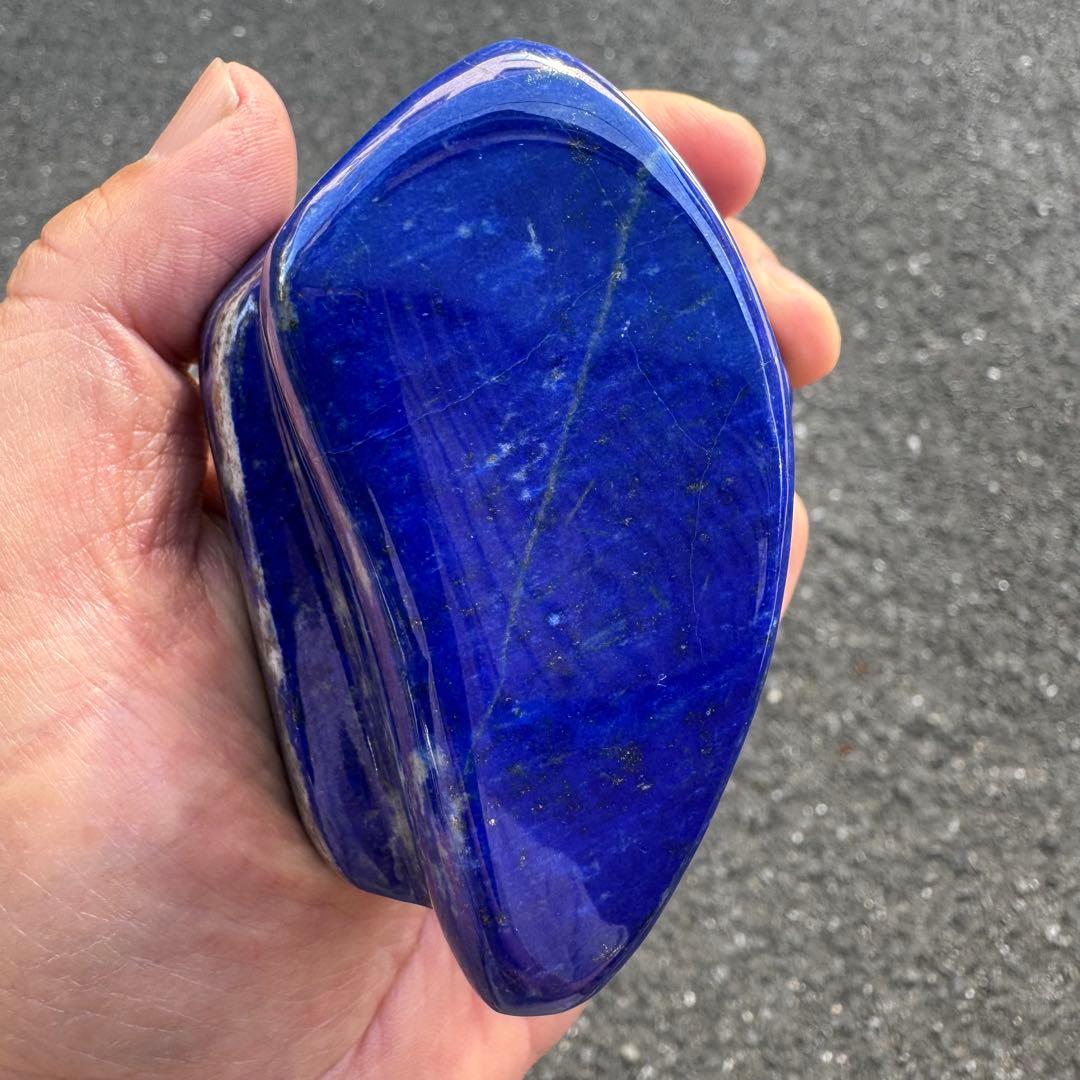 ☆ラピスラズリ☆本物☆神波動☆約383g☆アフガニスタン産☆天然無着色☆磨き原石