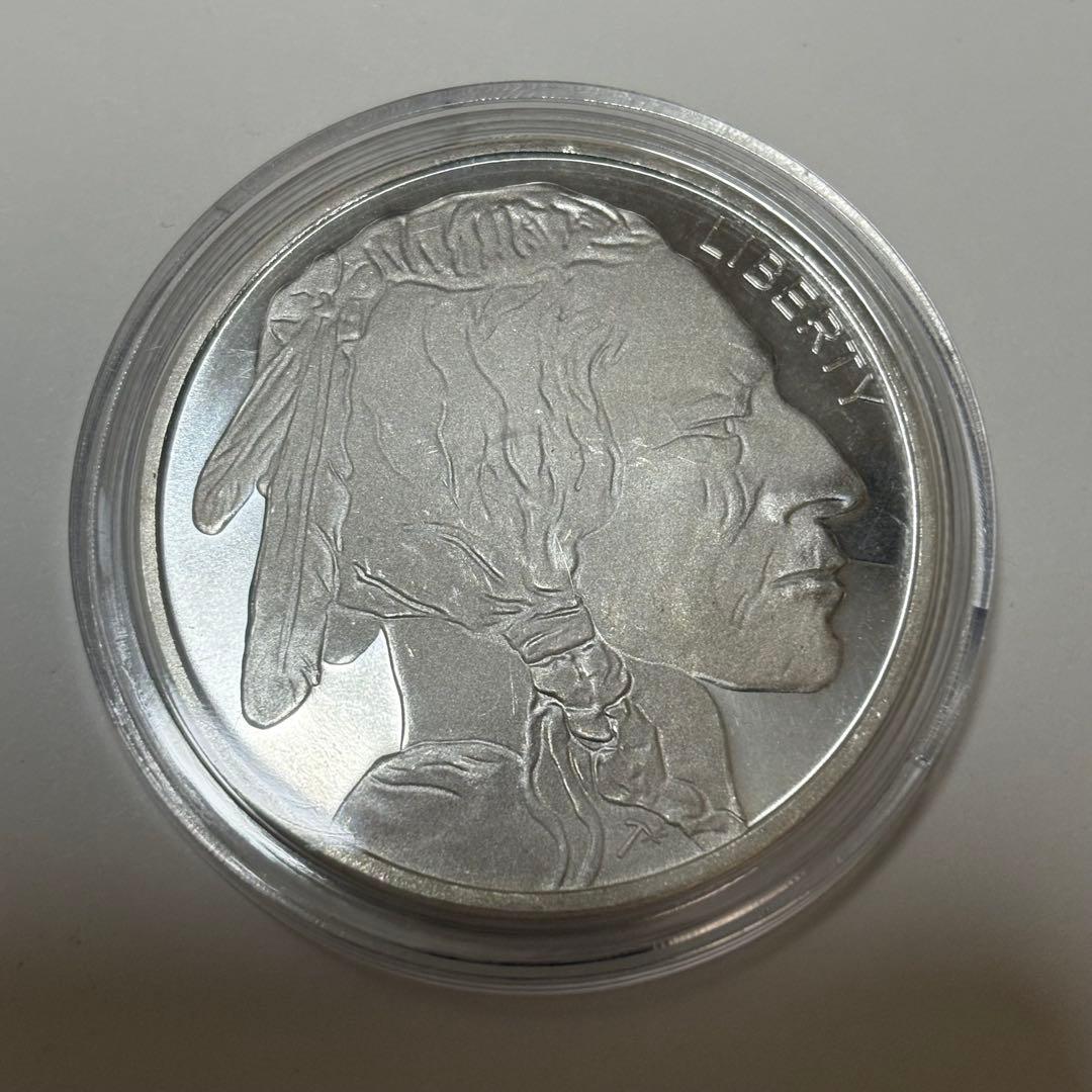 バッファロー銀貨 1オンス　純銀　インディアンヘッド　シルバー