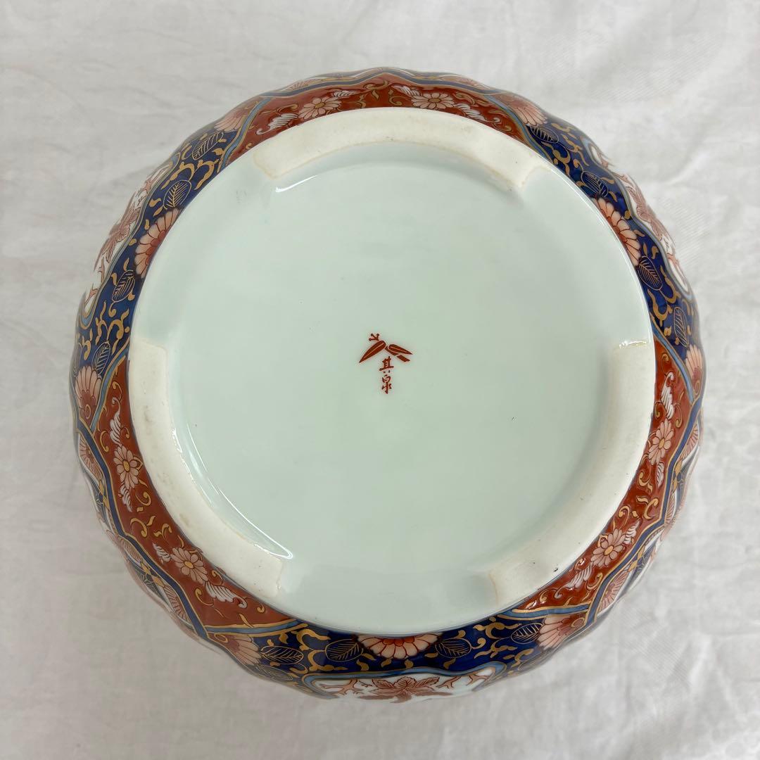 未使用品 豪華絢爛【其泉】 万博伊万里桐鳳凰 プランター 金彩 桐箱入り