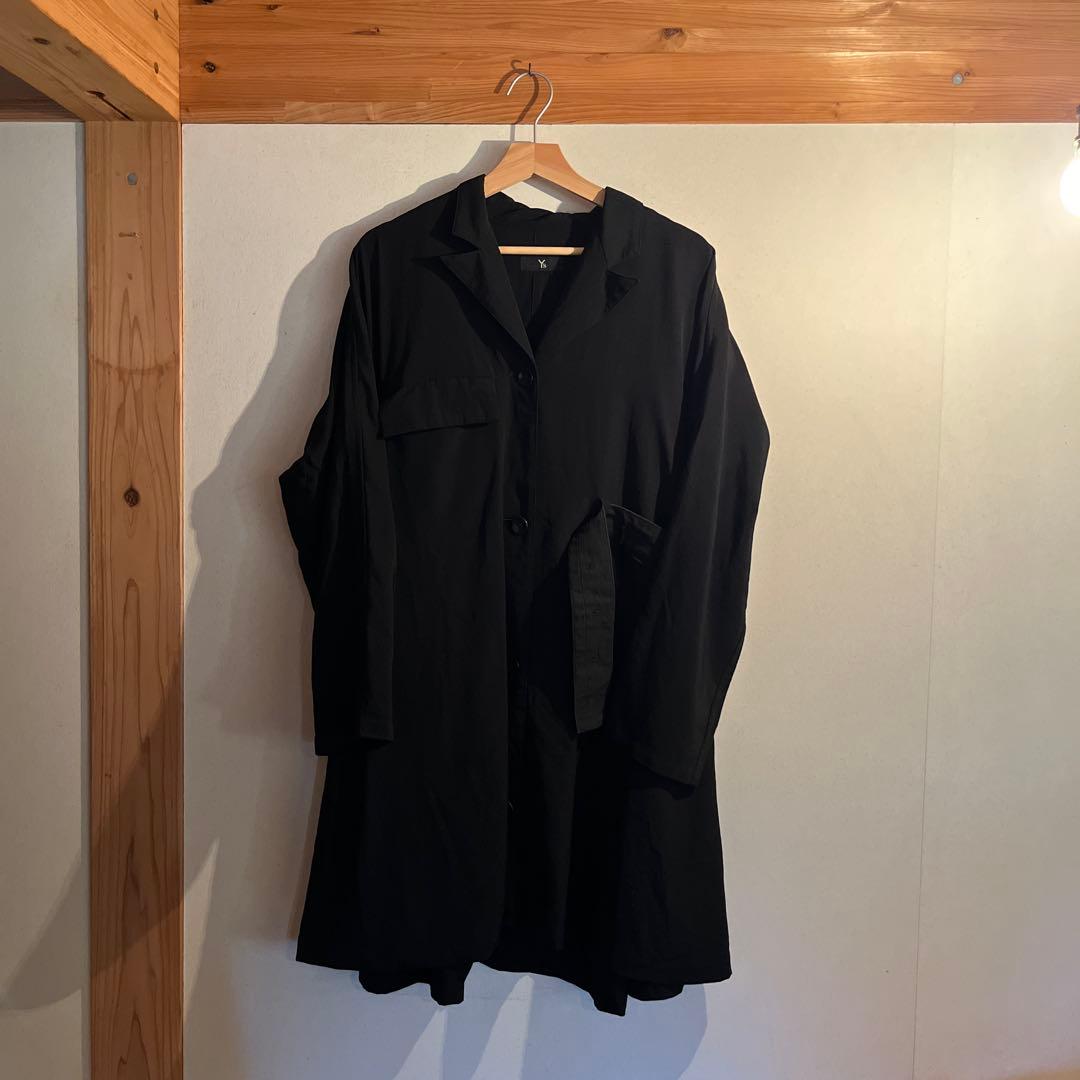 Y's 薄手 ウールギャバジンコート 希少