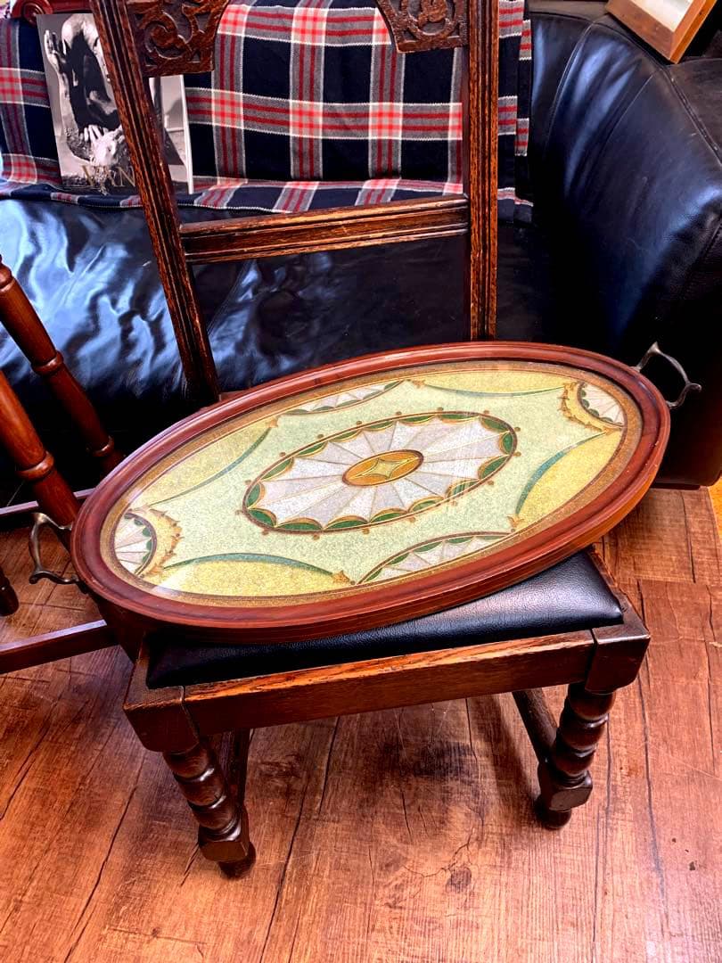 レア　ヴィンテージ　ステンドトレイ