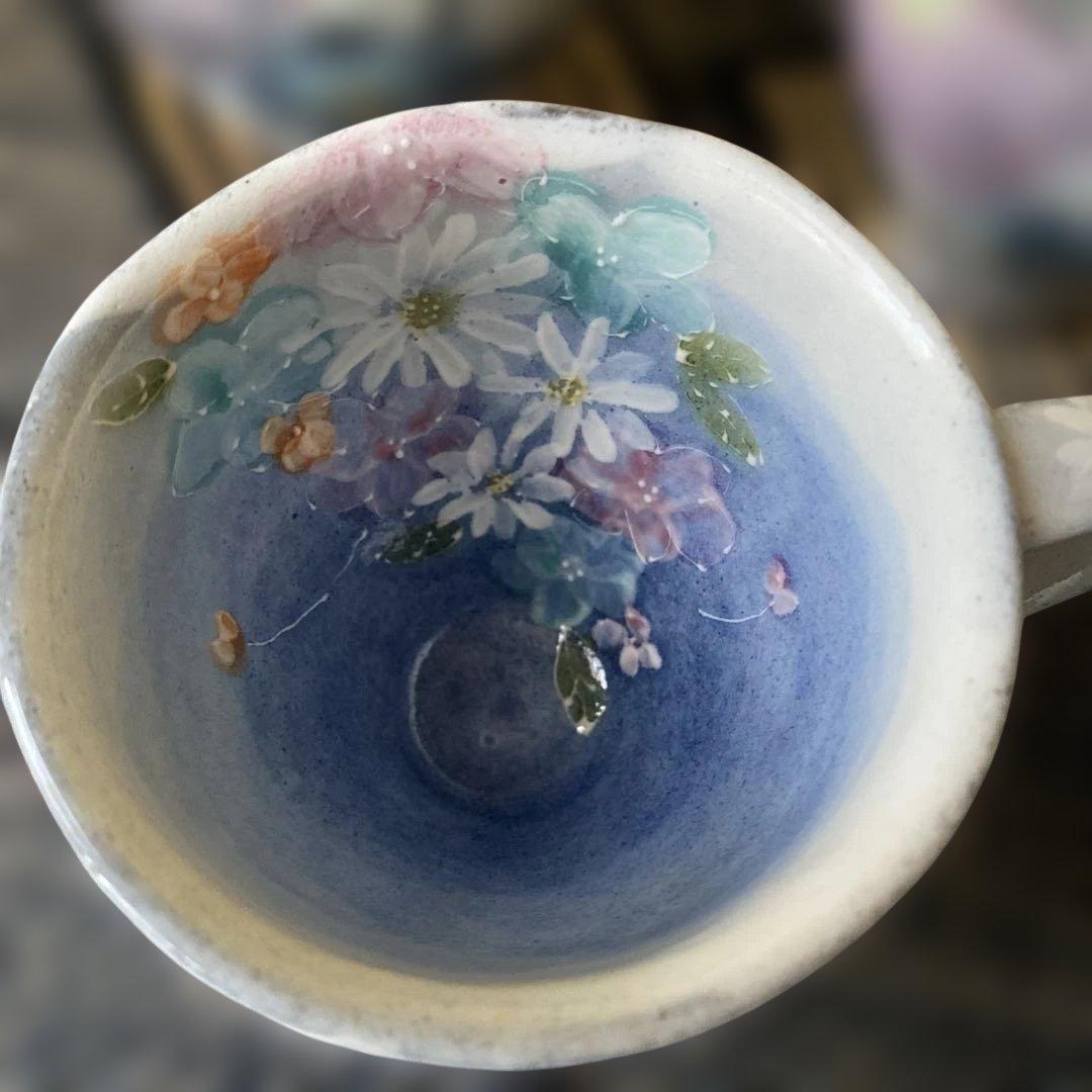 新品未使用　ゆずりは工房　ゆずりは　手書き　大人気マグカップ　三個