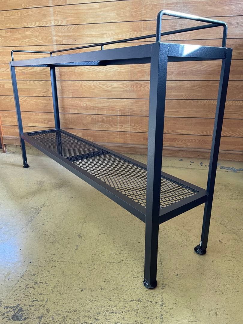 2段棚アイアン家具　アイアンラック　植物棚　　コレクション棚　多目的棚