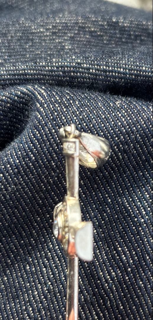 ＄*＄様 y2k 00s 10K アバランチ系　ネックレス　トップ　ライトストー