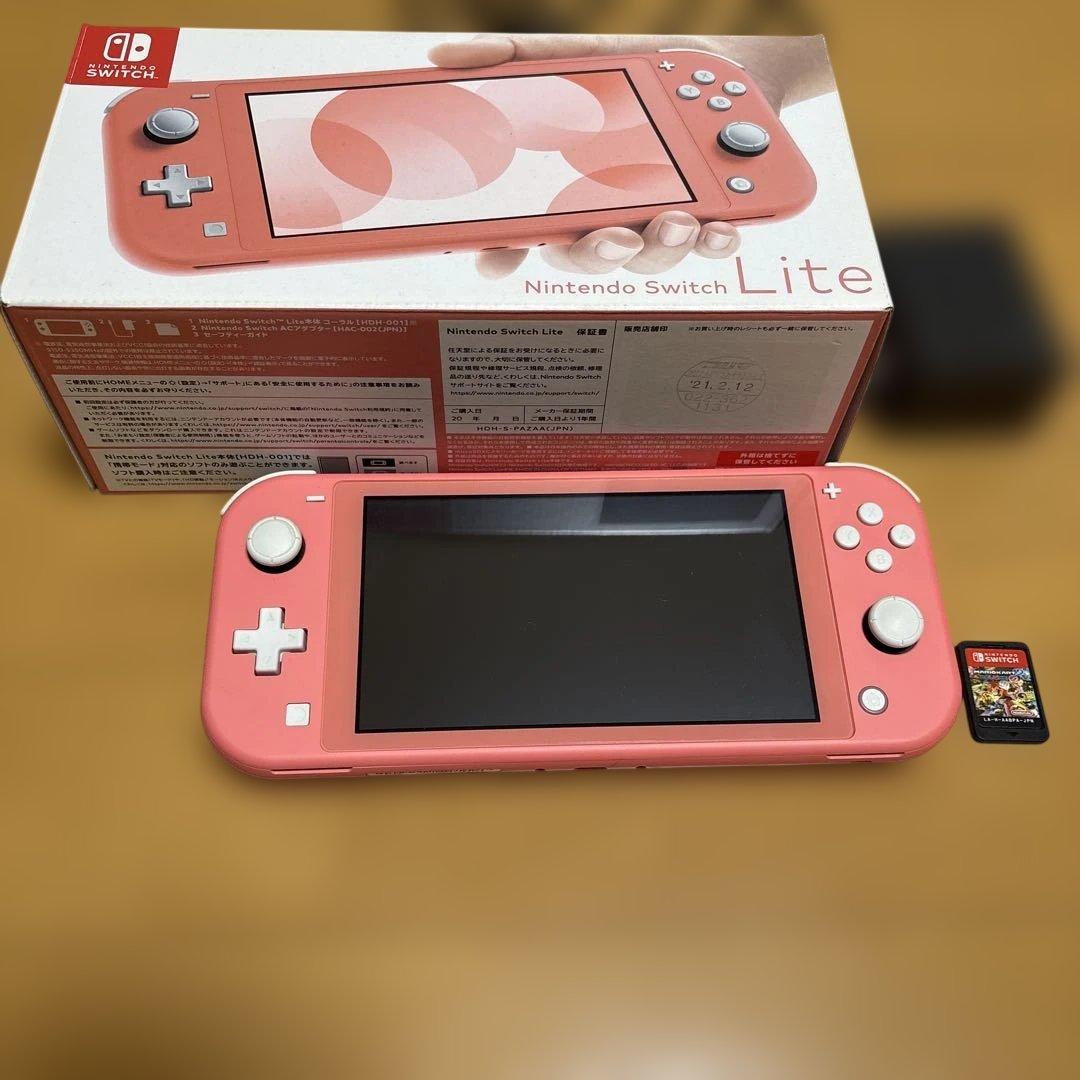 Nintendo☆Switch Lite(ピンク)箱付き・マリオカート付き