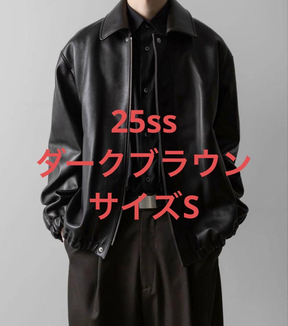 ジャケット・アウター 25SS ssstein LEATHER ZIP SHORT JACKET S