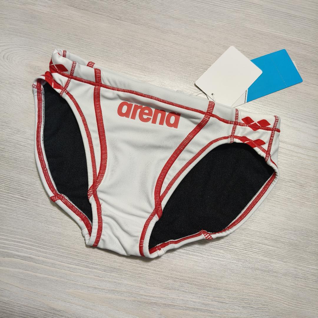 Mサイズ メンズ 競泳水着 アリーナ arena 競パン 24A/W新作 白赤