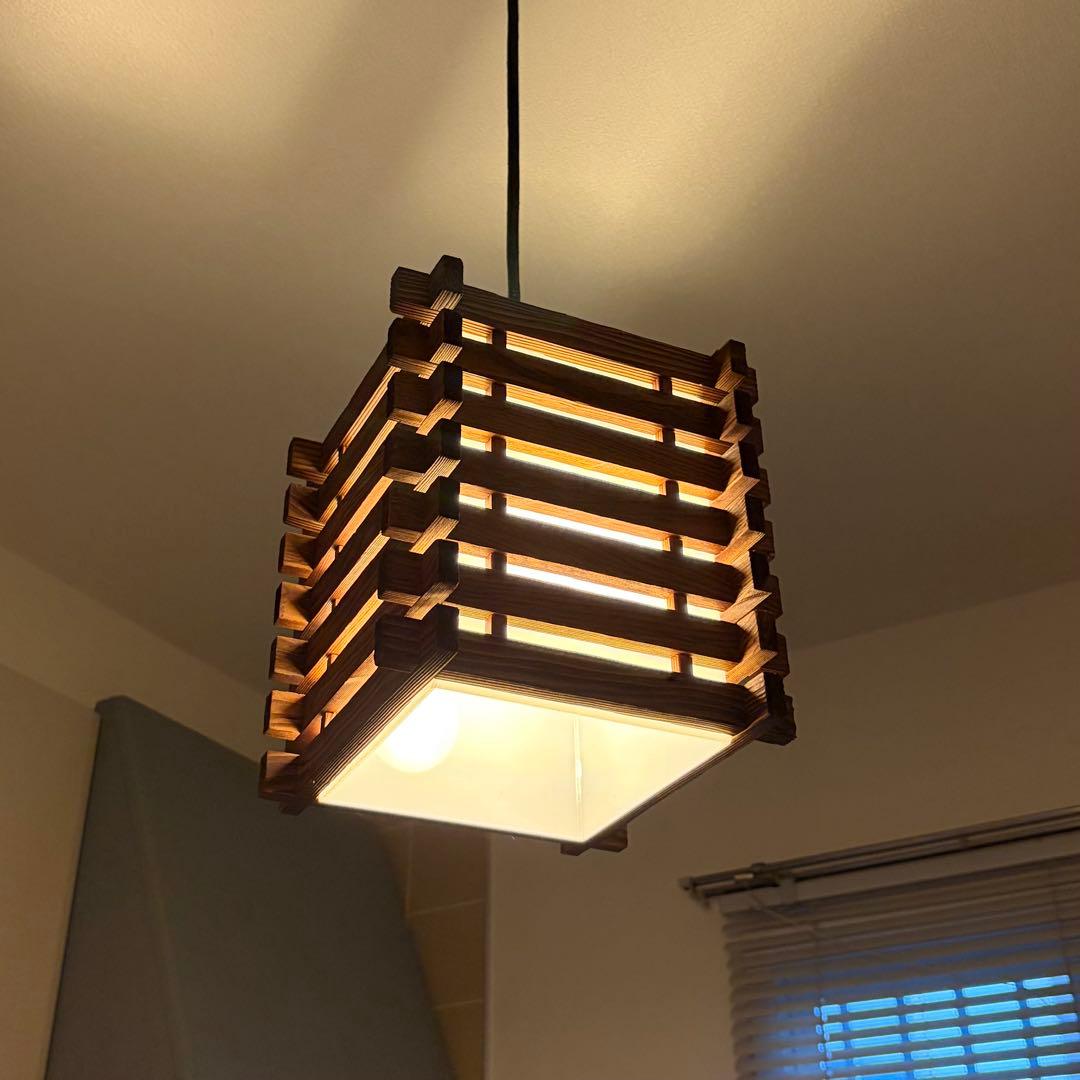 ペンダント　80s ビンテージ　ミッドセンチュリー　モダン　レトロ　和