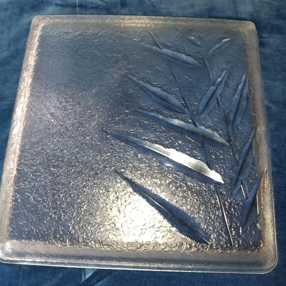 HOYA クリスタル　角皿 25.5センチ