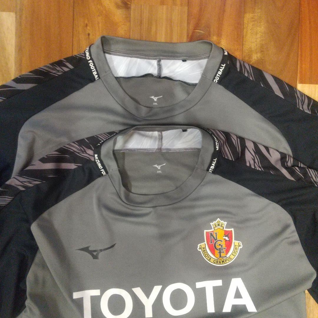 名古屋グランパス Mizuno グレー 長袖シャツ 長ズボン セット